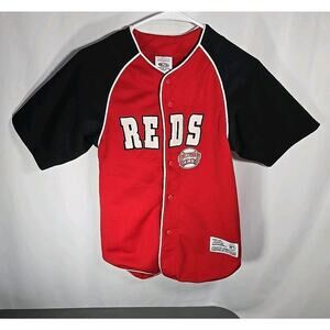 True Fan Cincinnati Reds Adam Dunn #44 Baseball Jersey Youth Medium Red Black
